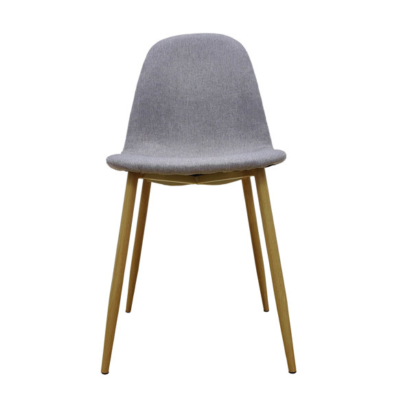 Oliver 4PK Dining Kitchen Chairs Fabric Cushion Metal Legs